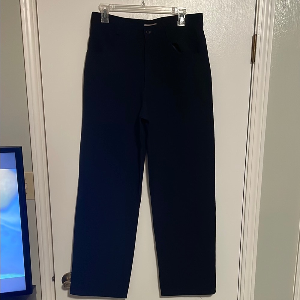 Black Dress Pants with Structured Fabric